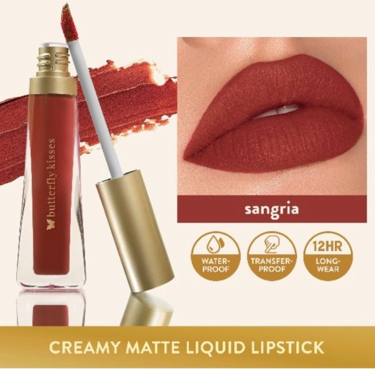 Butterfly Kisses Creamy Matte Lipstick 12HR