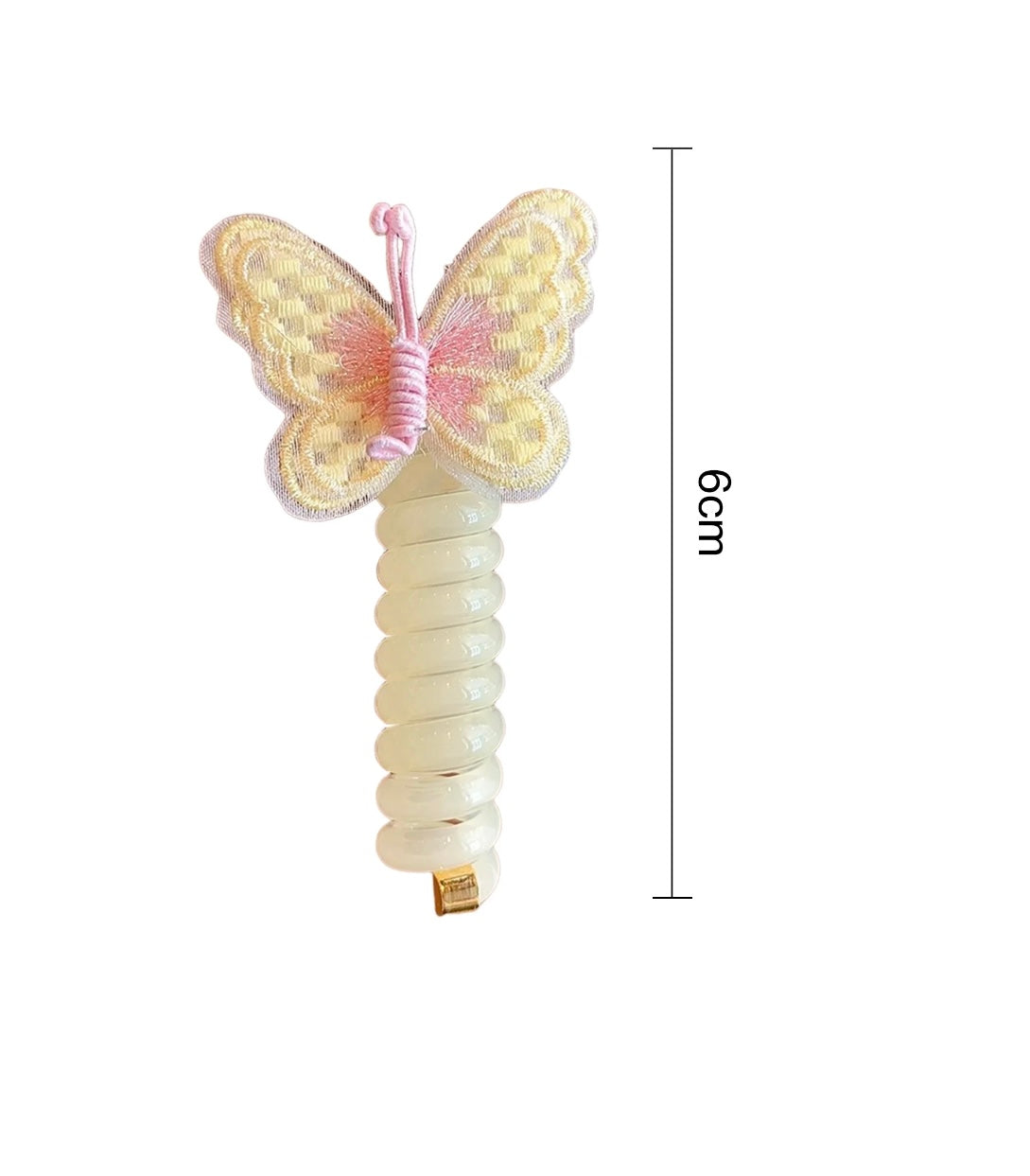 Colorful Butterfly Spiral Hair Tie