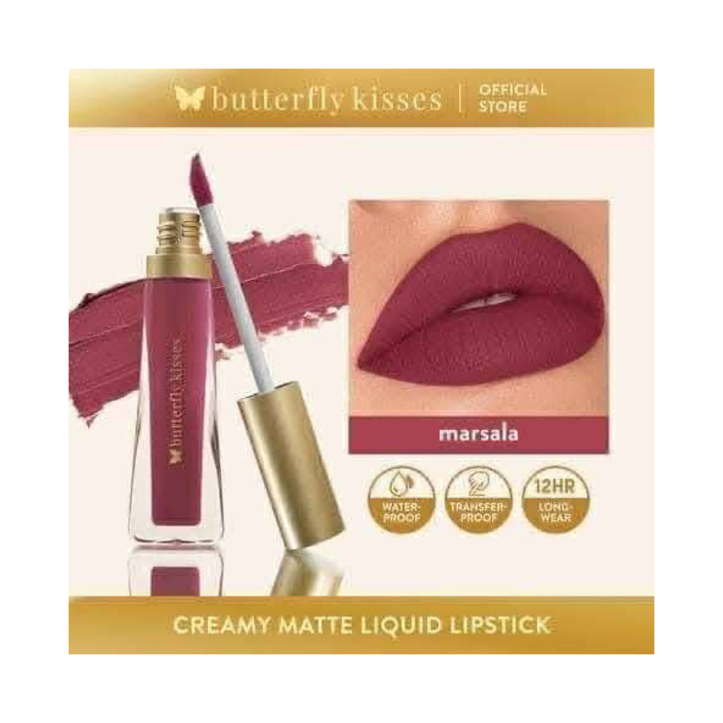 Matte Lipstick 12Hr Long Lasting Marsala