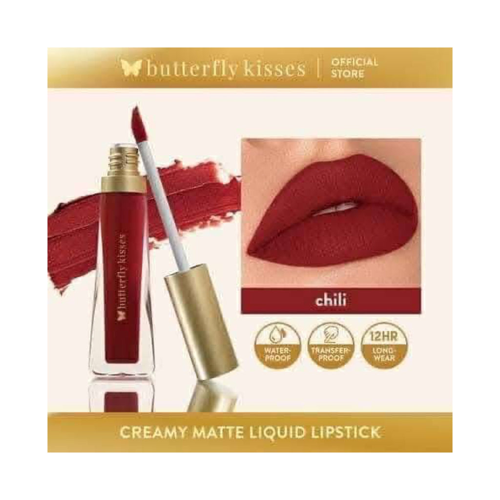 Matte Lipstick 12Hr Long Lasting Chili
