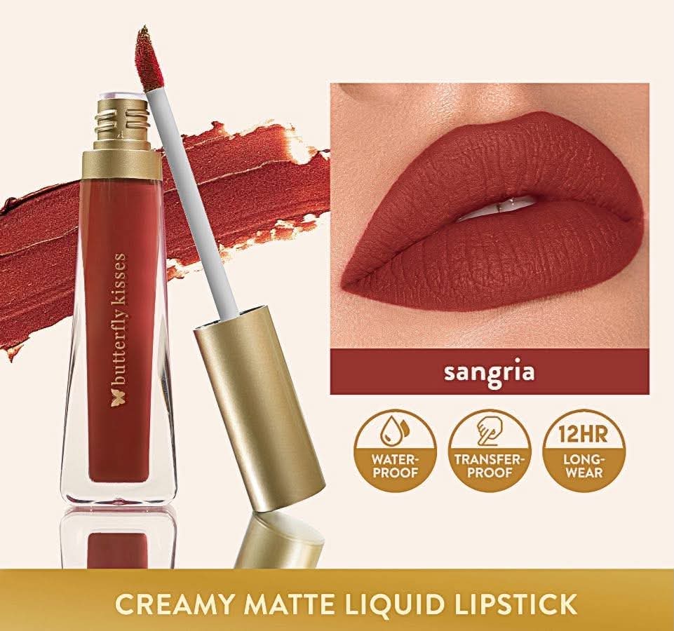 Butterfly Kisses Creamy Matte Lipstick 12HR