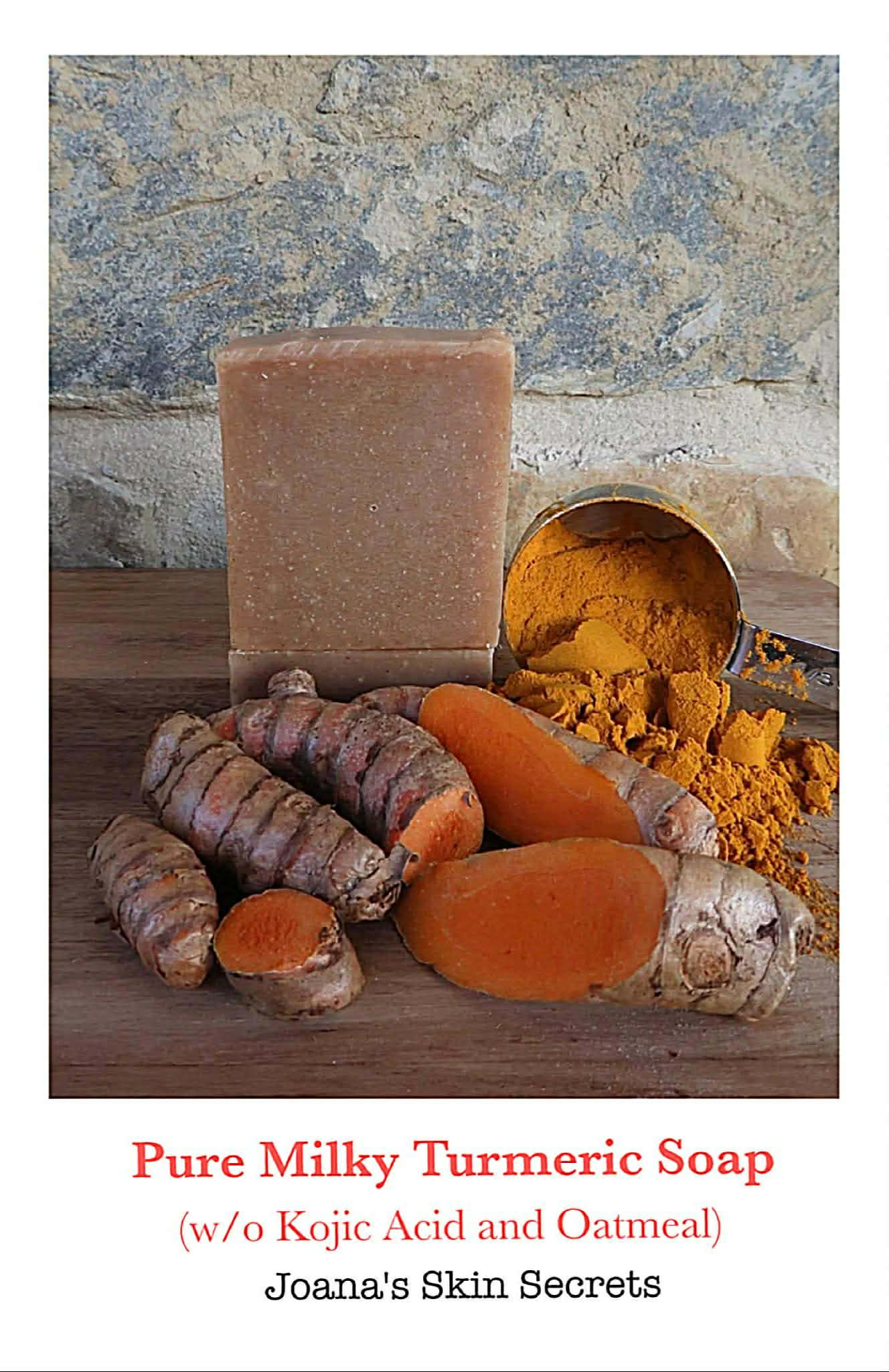 Pure Milky Turmeric Soap (w/o Kojic Acid and Oatmeal)